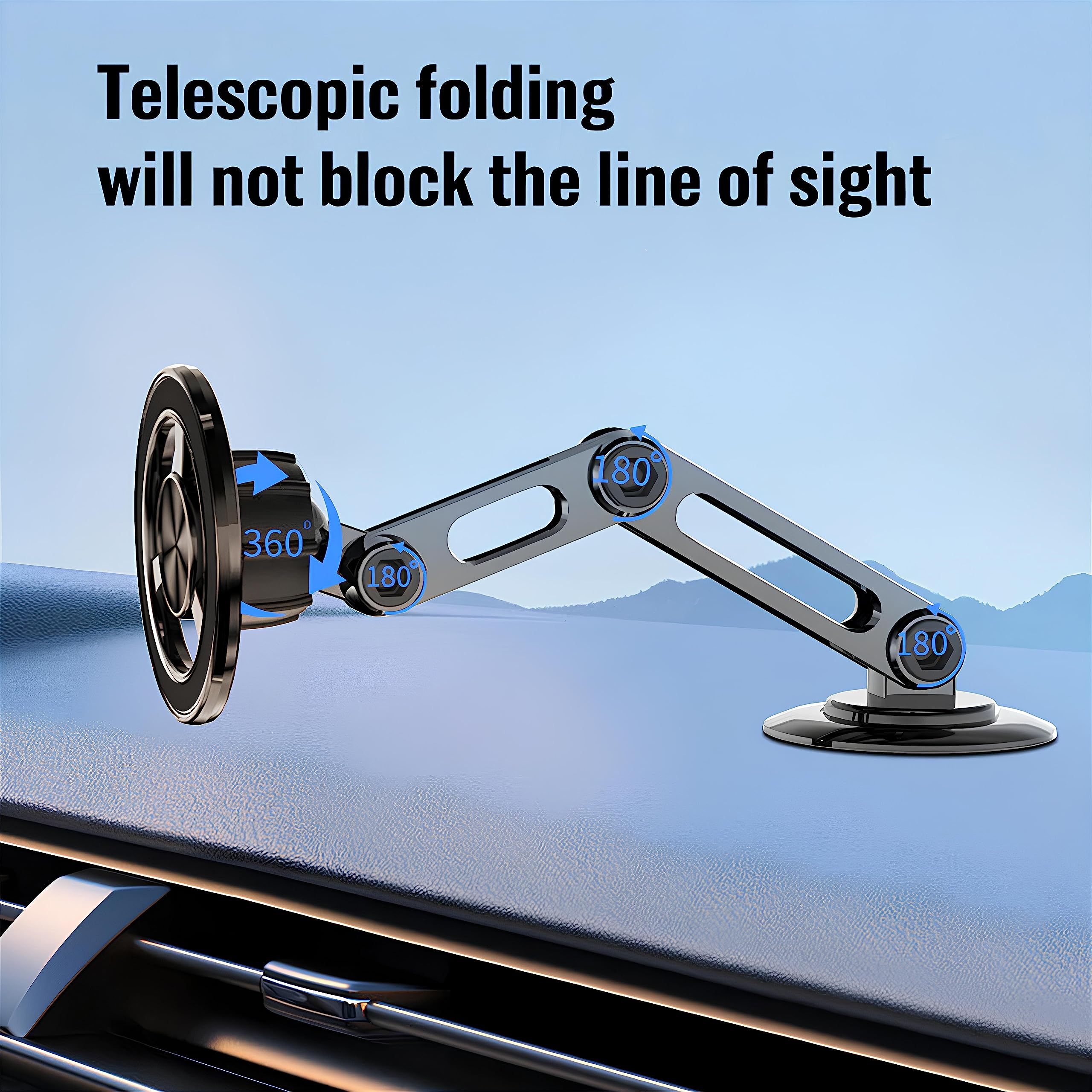 Support de téléphone magnétique universel à ventouse 360°PRO