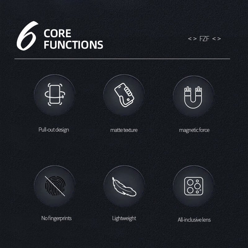Étui de téléphone avec support magnétique pour iPhone