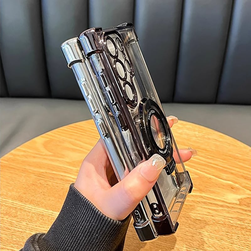 Coque antichute pour téléphone Samsung Airbag avec anneau de support invisible 