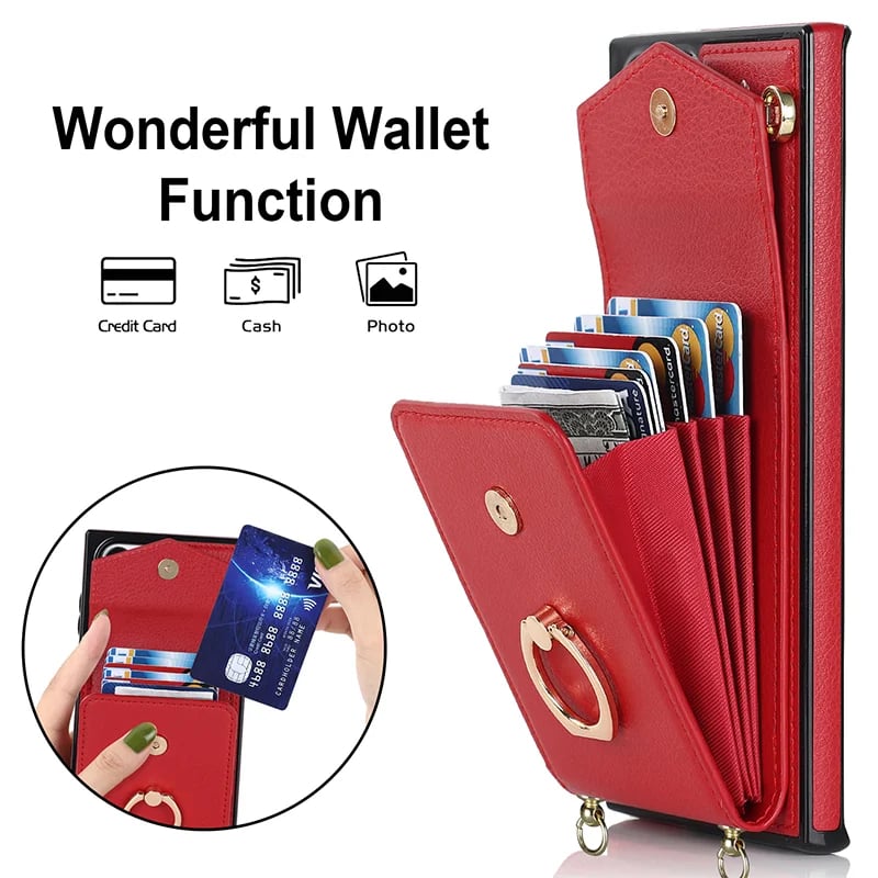 Crossbody Card Holder Phone Case for Samsung S/Note Series