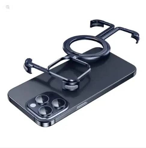 Coque de téléphone magnétique sans cadre en alliage d'aluminium de qualité aérospatiale pour iPhone 15 et Galaxy S24 