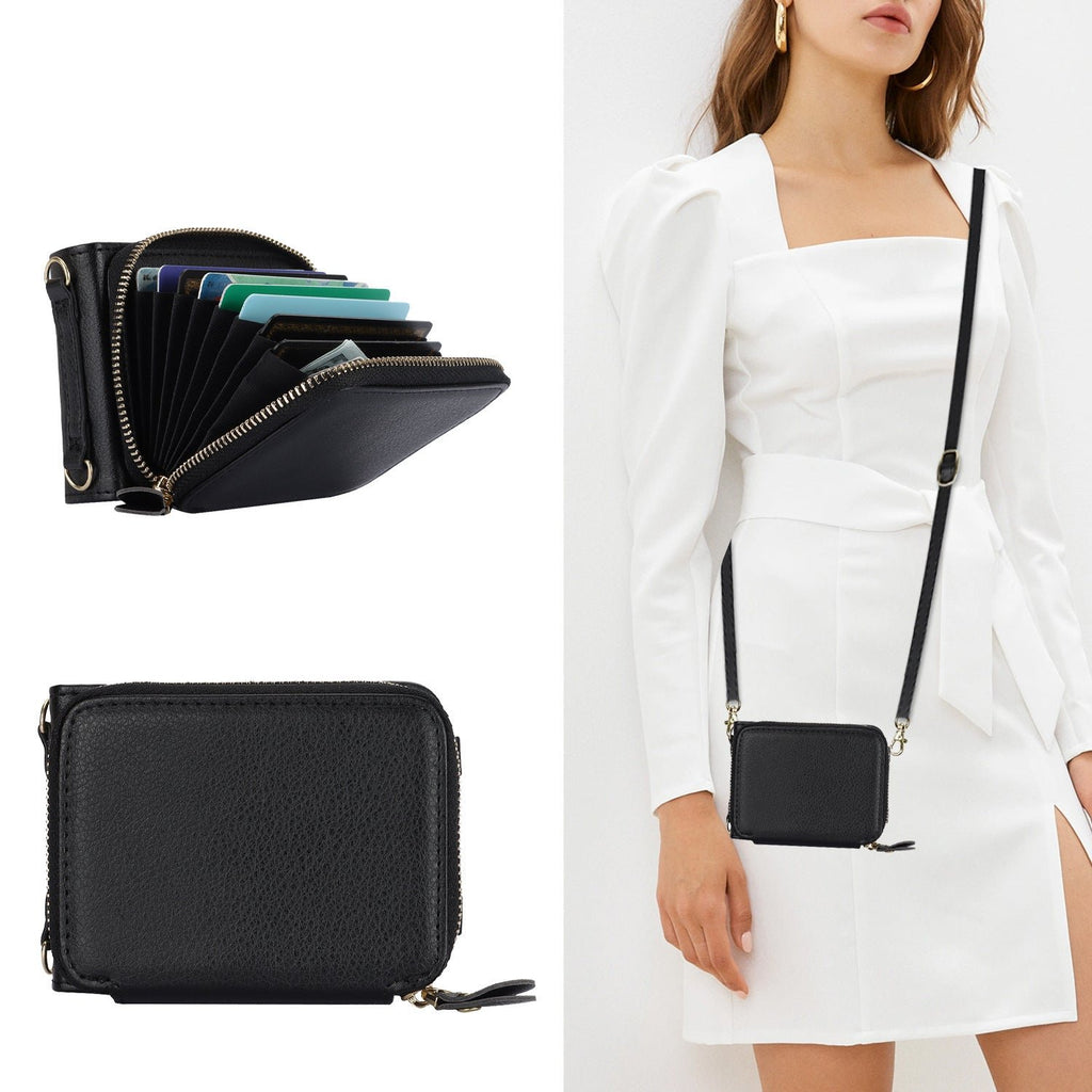 Étui en cuir avec fermeture éclair pour téléphone portable Samsung Galaxy Z Flip 3/4/5, porte-cartes 