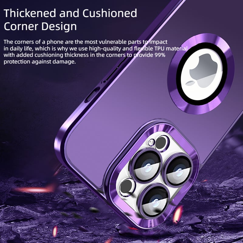 Coque de protection creuse pour objectif tout compris avec galvanoplastie pour iPhone