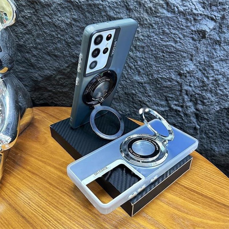 Étui magnétique invisible avec support pour Samsung 