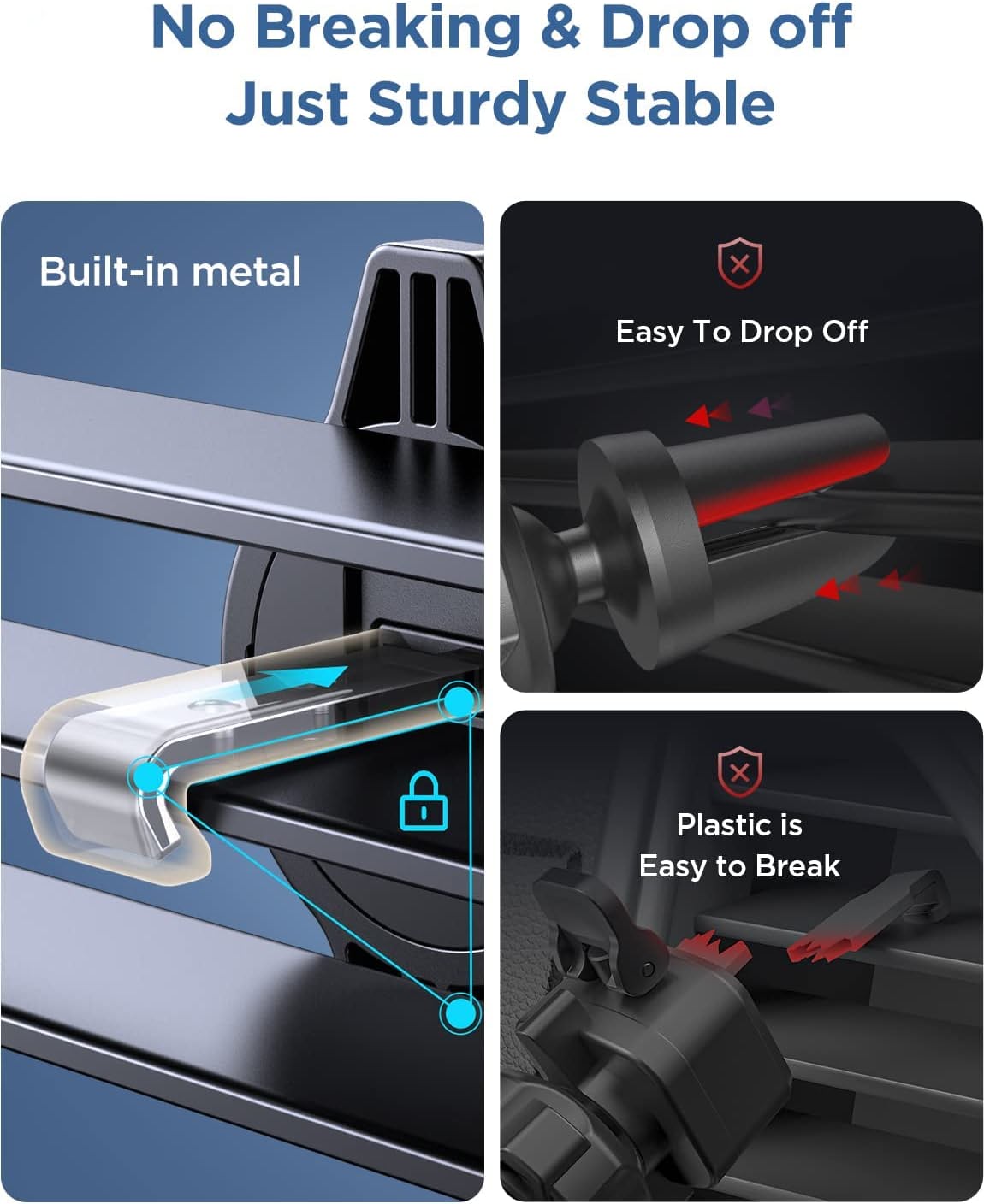 🎁NOUVEAU support de téléphone pour grille d'aération de voiture