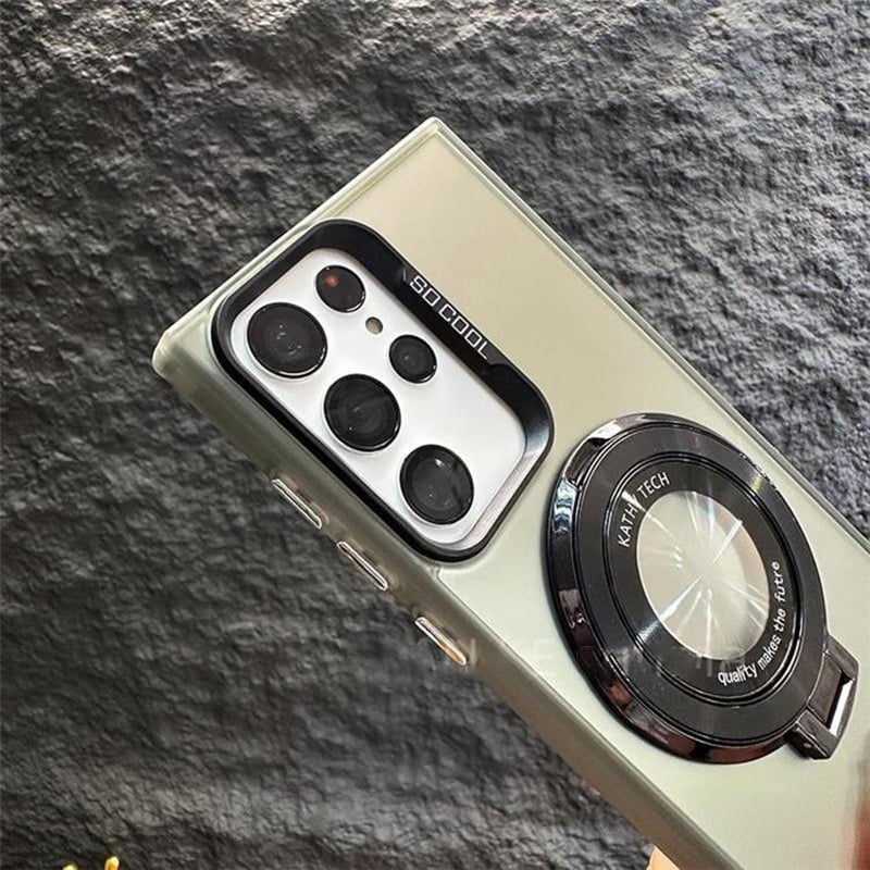 Étui magnétique invisible avec support pour Samsung 