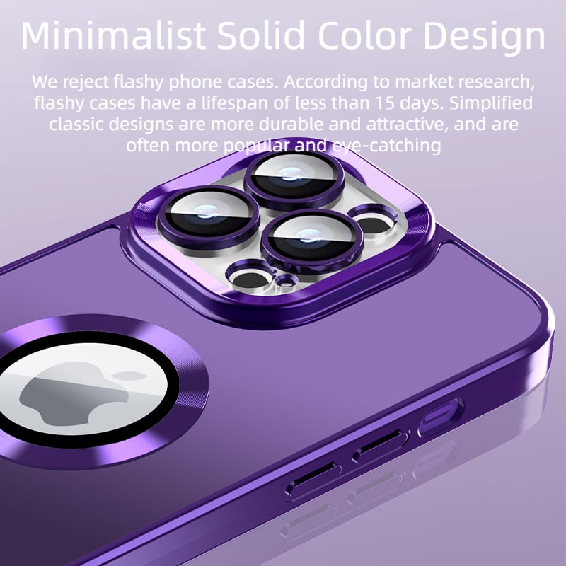 Coque de protection creuse pour objectif tout compris avec galvanoplastie pour iPhone