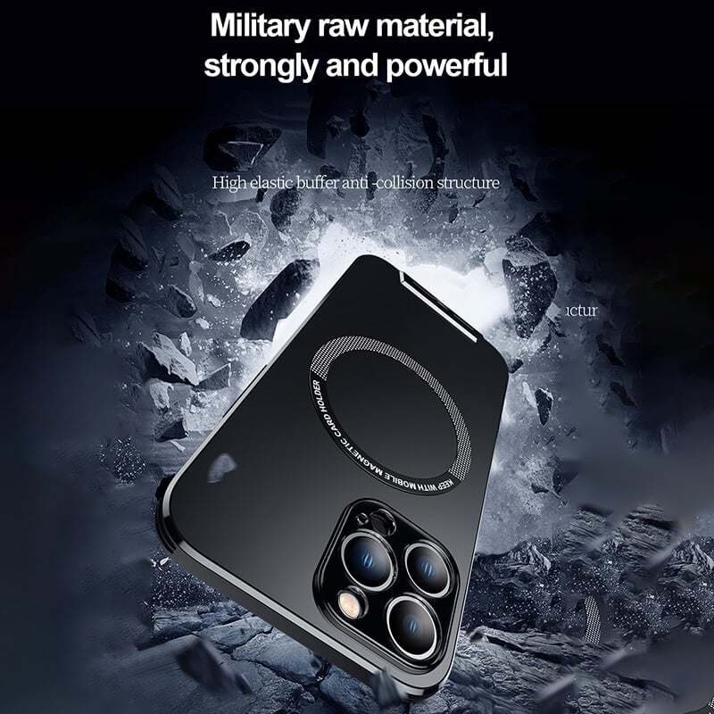 Étui de téléphone avec support magnétique pour iPhone