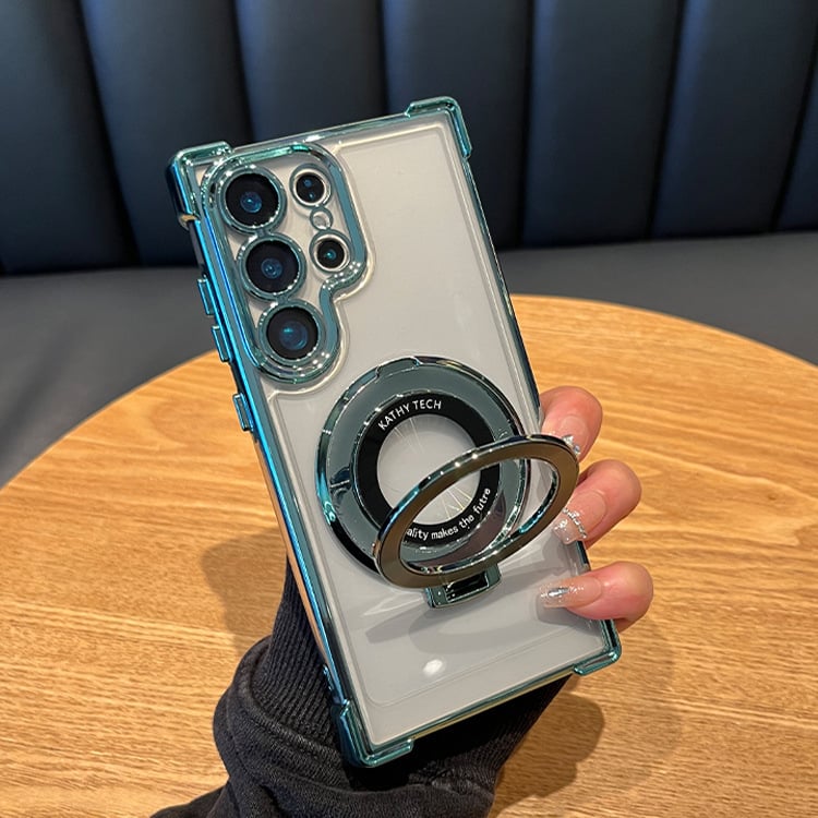 Coque antichute pour téléphone Samsung Airbag avec anneau de support invisible 