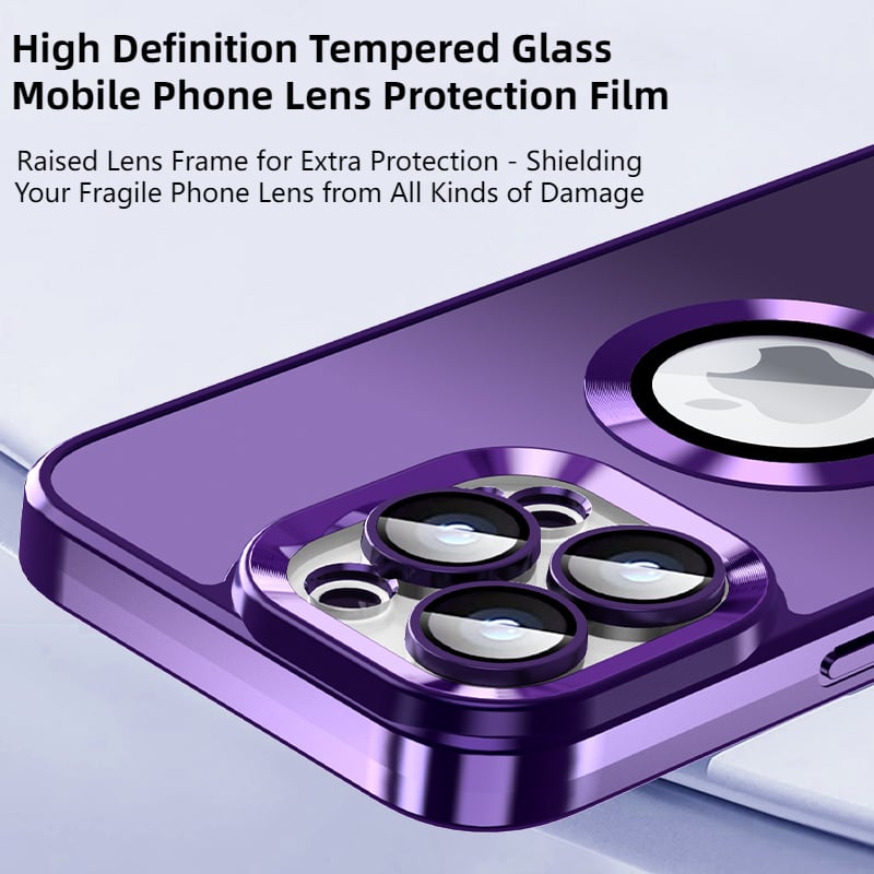 Coque de protection creuse pour objectif tout compris avec galvanoplastie pour iPhone