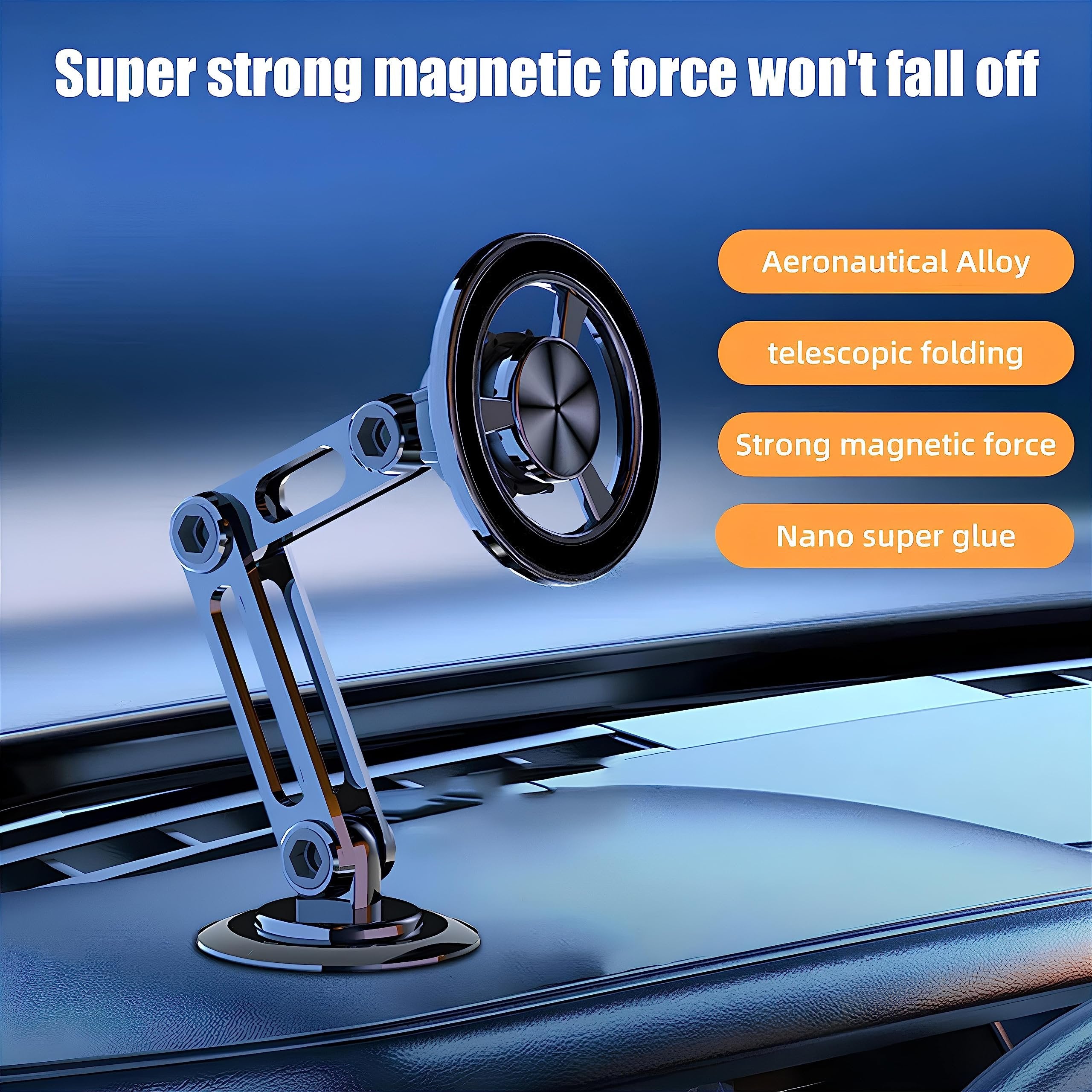 Support de téléphone magnétique universel à ventouse 360°PRO